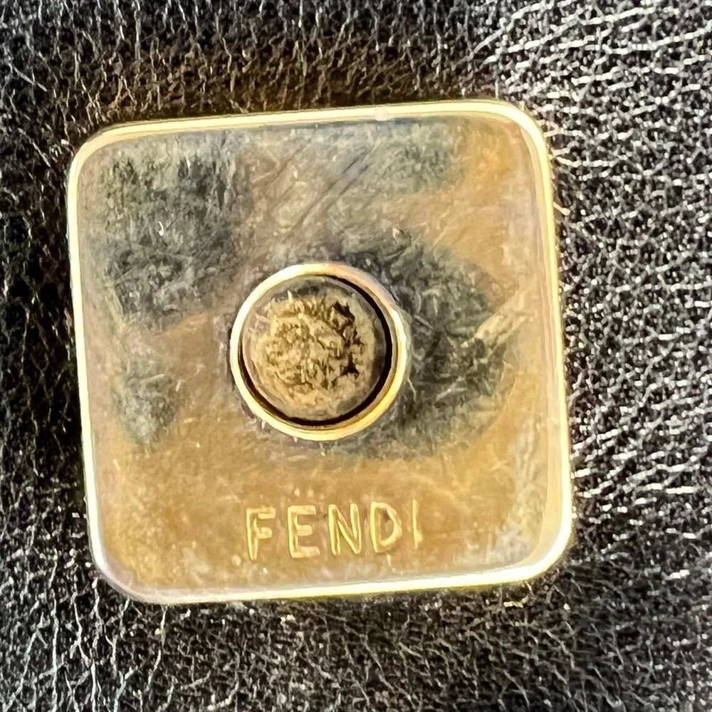 Fendi  Lambskin Black Crossbody Bag